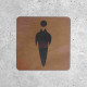 Original Wooden Men's Restroom Door Sign