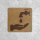 Wooden Water Point Door Sign