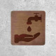 Wooden Water Point Door Sign