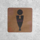 Men’s Restroom Wooden Door Sign Design