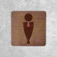 Men’s Restroom Wooden Door Sign Design