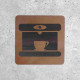 Wooden Coffee Machine Sign - Coffee Zone Indicator