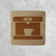 Wooden Coffee Machine Sign - Coffee Zone Indicator