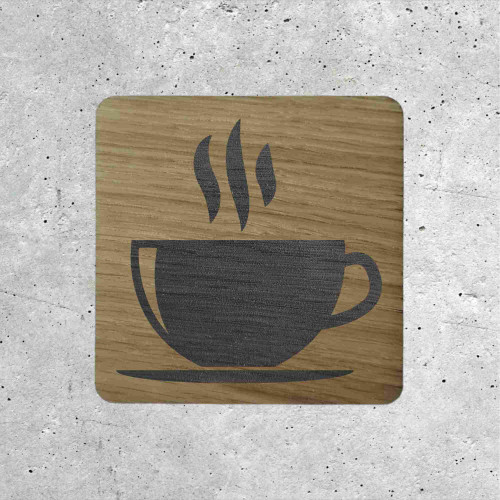 Wooden Cafe Sign - Signage for Coffee Space