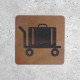 Wooden Luggage Sign - Baggage Area Indicator