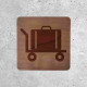 Wooden Luggage Sign - Baggage Area Indicator