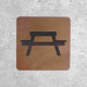 Wooden Picnic Area Sign - Dining Zone Indicator