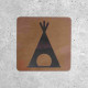 Wooden Camping Sign - Tent Area Indicator