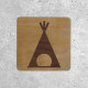 Wooden Camping Sign - Tent Area Indicator