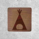 Wooden Camping Sign - Tent Area Indicator