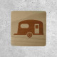 Wooden Campervan Sign - Caravan Zone Indicator