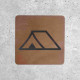 Camping Signage - Wooden Tent Sign