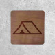 Camping Signage - Wooden Tent Sign