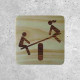 Wooden Play Area Sign - Swing Indicator