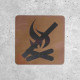 Wooden No Fire Sign - Campfire-Free Zone