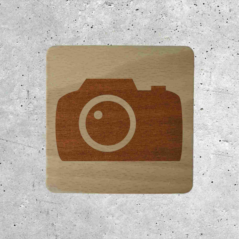 Wooden Camera Sign - Scenic Viewpoint Signage