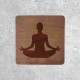 Wooden Yoga Sign - Meditation Space Signage