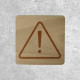 Wood Safety Sign - Danger Warning