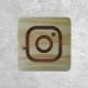 Wooden Sign - Instagram Social Media