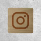 Wooden Sign - Instagram Social Media