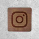 Wooden Sign - Instagram Social Media