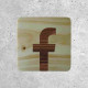 Wooden Plaque - Social Media Facebook