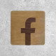 Wooden Plaque - Social Media Facebook