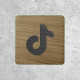 Wooden Sign - Social Media TikTok