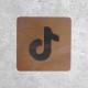 Wooden Sign - Social Media TikTok