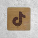 Wooden Sign - Social Media TikTok