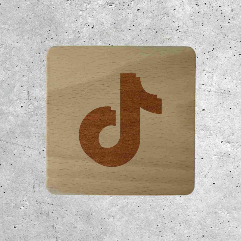 Wooden Sign - Social Media TikTok