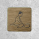 Wooden Signage - Massage Therapy Icon