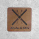 Signalétique en Bois - Local à Skis