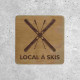 Wooden Signage - Ski Locker