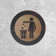 Wooden Sign - Please Dispose of Your Waste Here