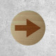 Wooden Sign - Right / Left Direction Arrow