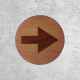 Wooden Sign - Right / Left Direction Arrow