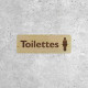 Signalétique Bois - Toilettes pour Dames