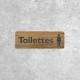 Signalétique Bois - Toilettes pour Dames