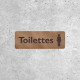 Signalétique Bois - Toilettes pour Dames