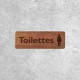 Signalétique Bois - Toilettes pour Dames