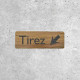 Wooden Door Sign Pull with Arrow