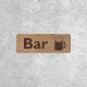 Wooden Bar Sign - Beer Mug Icon