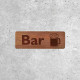 Wooden Bar Sign - Beer Mug Icon