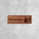 Wooden Direction Sign - Elegant Office Signage