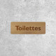 Wooden Toilet Sign