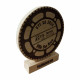 Trophée en bois rond gravé 20 cm