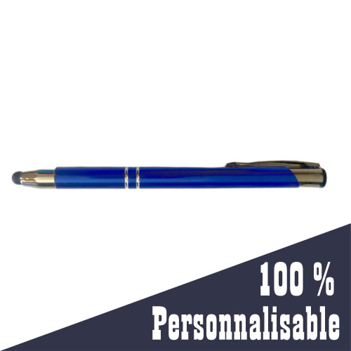 créer votre stylo bleu tactile métal